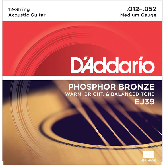 EJ39 Phosphor Bronze 12 String 12-52