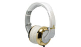 CAD Closed-back Studio Headphones - Gold/White - Two Cables, Two Sets Earpads