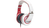 CAD Closed-back Studio Headphones - White/Red - Two Cables, Two Sets Earpads