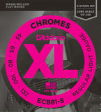 ECB81-5 Chromes Flatwound 45-130