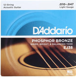 EJ38 Phosphor Bronze 12 String 10-47