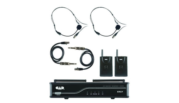 CAD VHF Dual Bodypack Wireless System +F244
