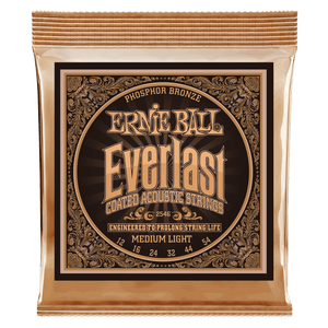 Ernie Ball Everlast Phosphor Med/Light 12-54 Acoustic Guitar Strings