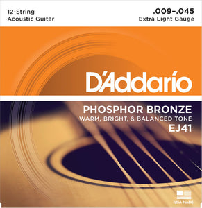EJ41 Phosphor Bronze 12 String 09-45
